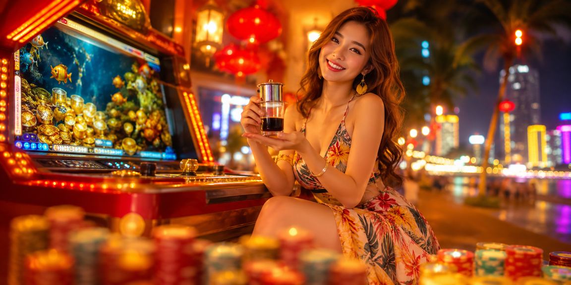 Người chơi Nha Trang khám phá game casino trực tuyến nohu52 trên điện thoại bên biển