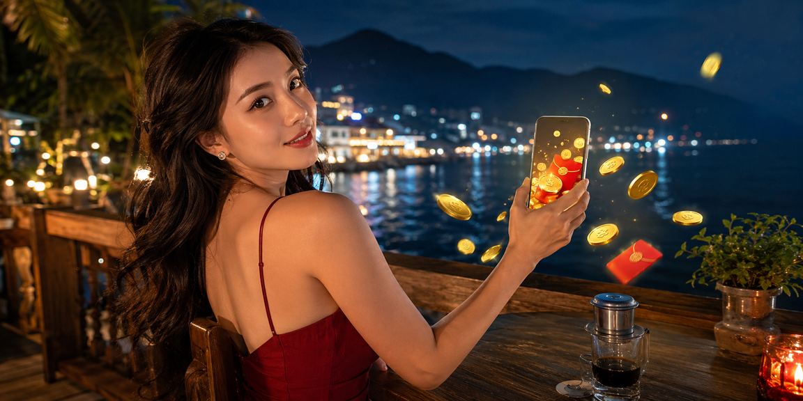 Cảnh đặt cược casino trực tuyến tại Việt Nam với giao diện bảo mật hiện đại